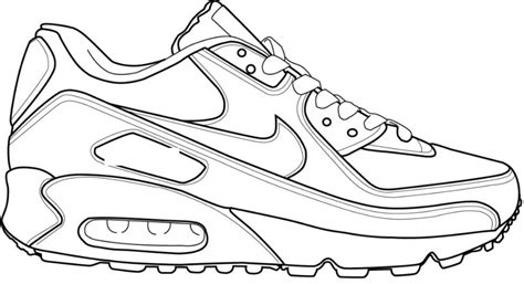 Nike Air Max Schoen Kleurplaat .